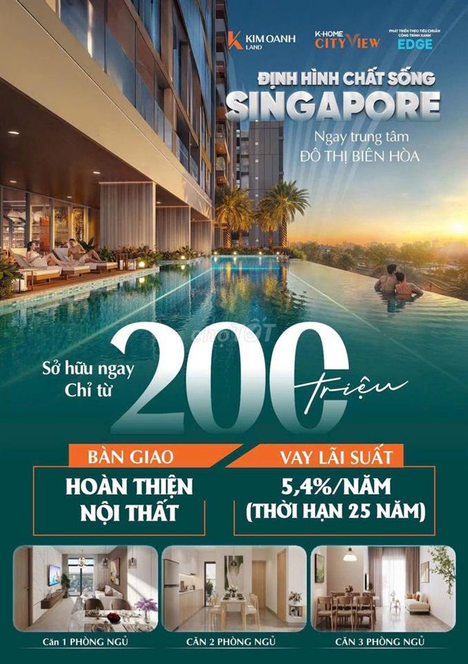 Thanh toán chỉ từ 200tr Bank 5,4% cố định 25 năm LH: 087 7777 ***