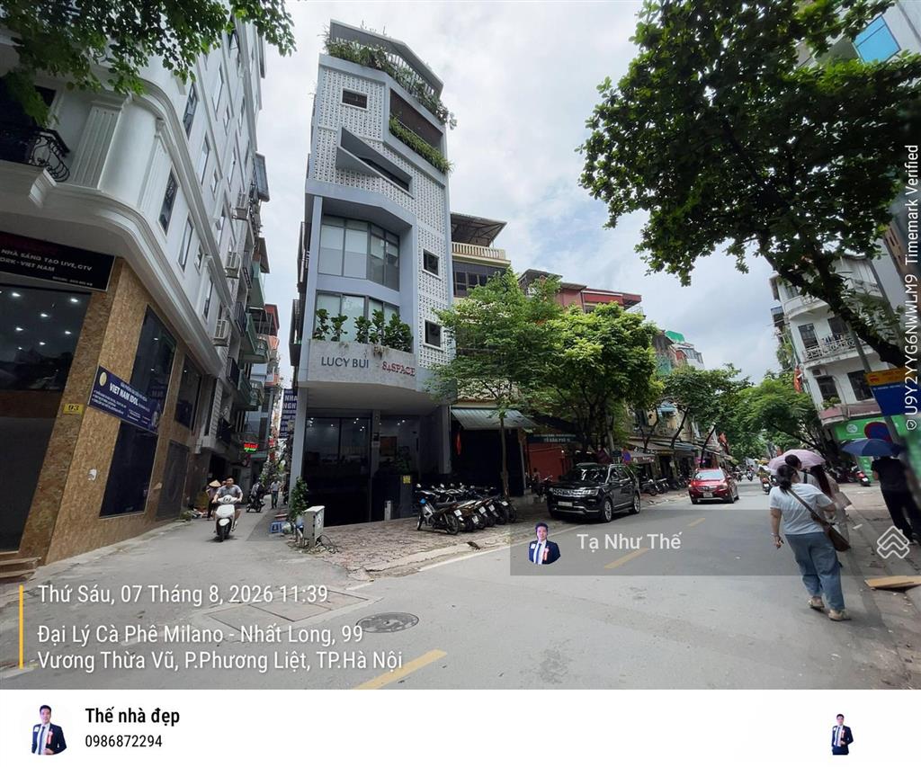 Bán tòa nhà mặt phố vương thừa vũ, 70m2, 8t, 14p khép kín, full nội thất, pccc, dòng tiền 1 tỷ/năm