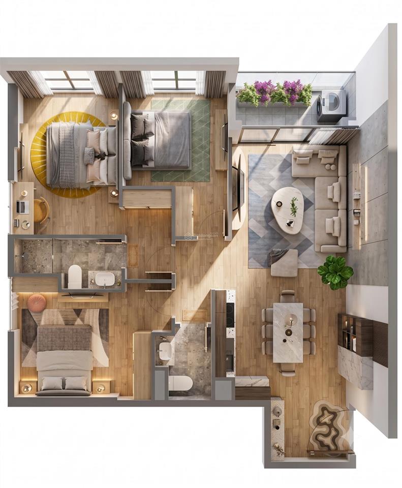 Căn góc 3 pn, 93m2, dự án spana tower, view sông, nhận nhà 07/2027 giá tts 5.23 tỷ (55tr/m2)