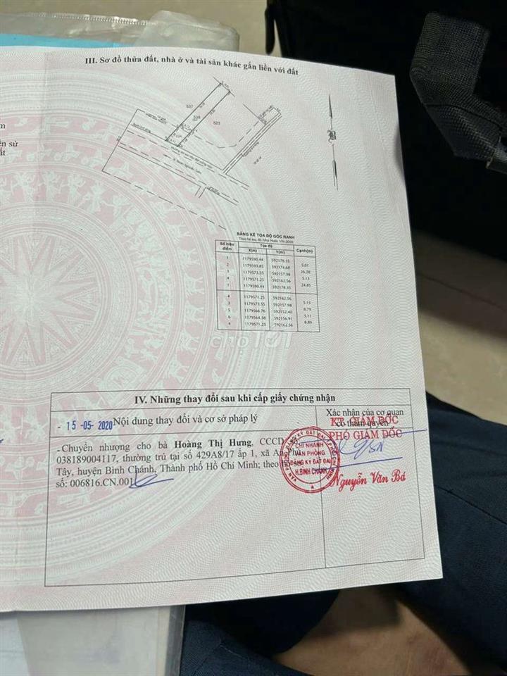 Bán lô mặt tiền 5.2x36