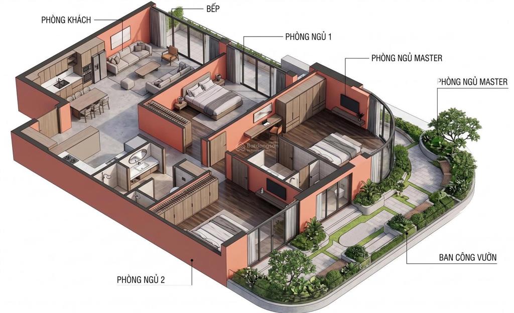 Dự án fourscăn 3 phòng ngủ sân vườn124m2giá 5,9 tỷhướng đông bắccăn ngoại giao hiếm có