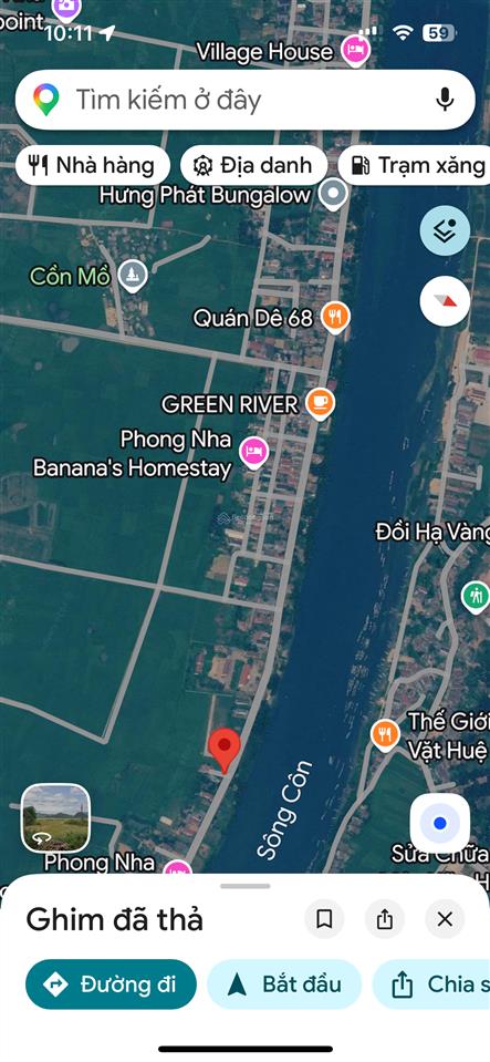 Cần bán gấp lô đất thổ cư mặt tiền quốc lộ 15 nhựa ở thôn cù lạc 1, xã phong nha, quảng trị