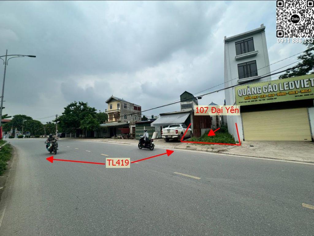 Bán đất 107m2 mặt tỉnh lộ 419 Phường Chương Mỹ, Kinh Doanh Đỉnh