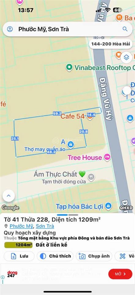 Siêu phẩm lô đất đặng vũ hỷ sơn trà đà nẵng. 0905 890 ***