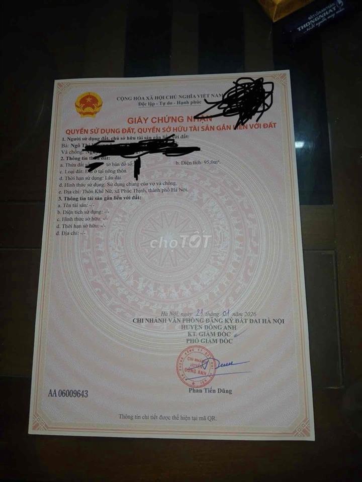 Bán Gấp 95m2 , Trục chính đường Lê Hữu Tựu, Mặt đường kinh doanh