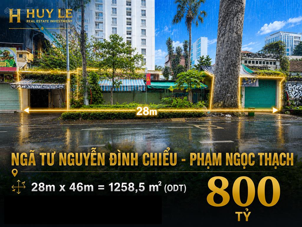 Mặt tiền 128 nguyễn đình chiểu phạm ngọc thạch [ 28m x 46m ] cn 1258,5m2 (odt)