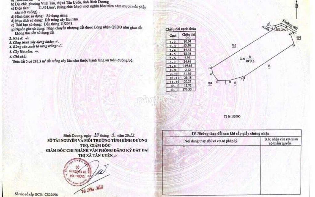 ĐẤT SKC XÂY XƯỞNG VĨNH TÂN