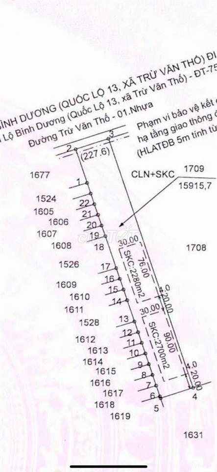 Bán Đất SKC sản xuất kinh doanh 50 năm 1,6 Ha Giá 27,5 tỷ đường nhựa