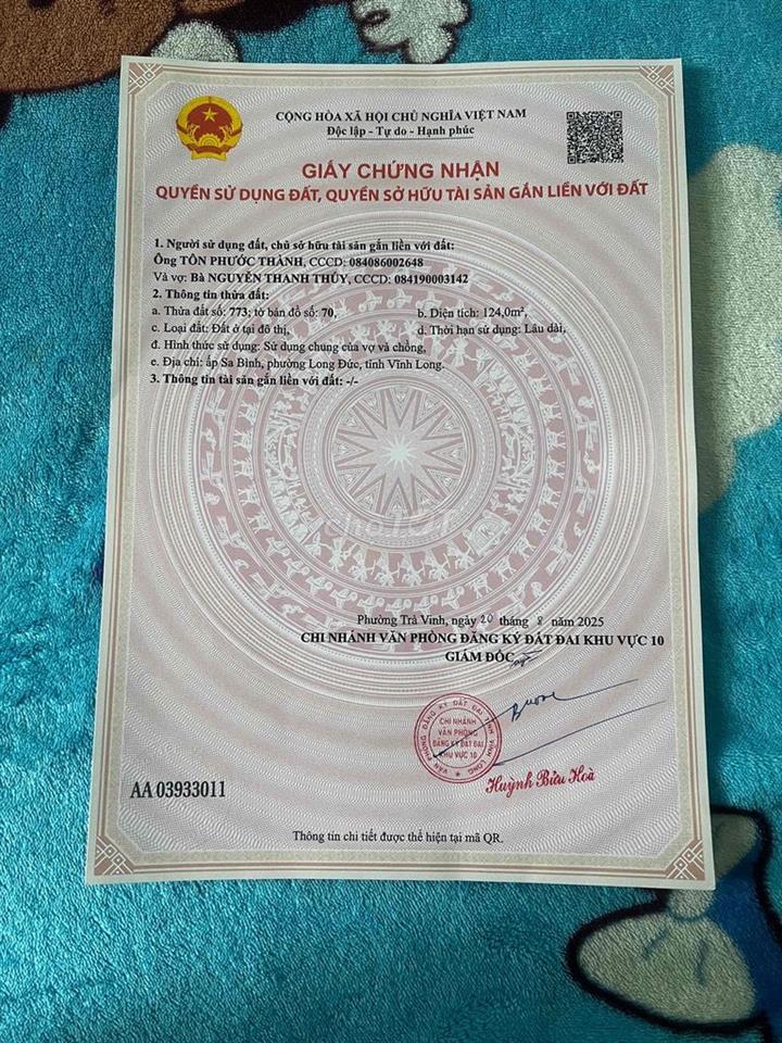cần bán đất mặt tiền đường hồ thị nhâm
