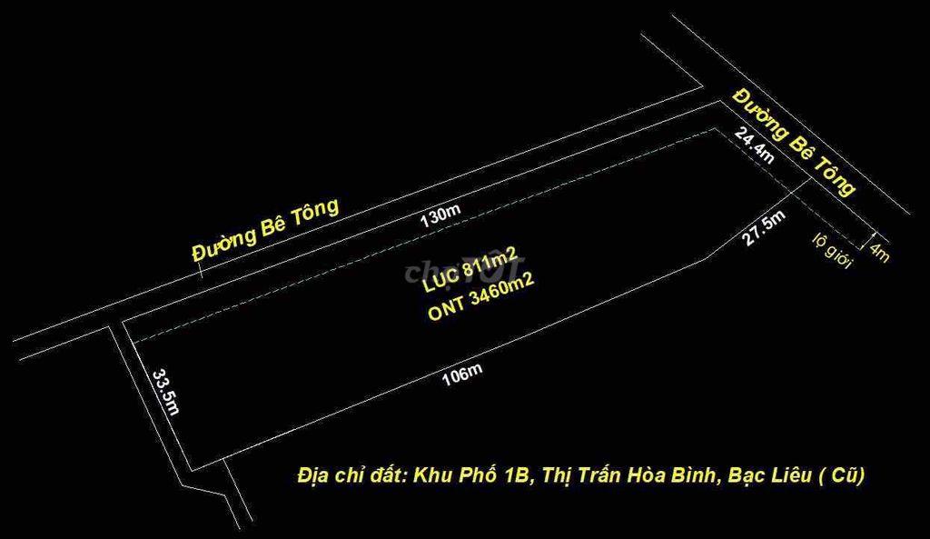 Ban lô đất 3500m2 thổ cư phù hợp phân lô ( 25-29lô)