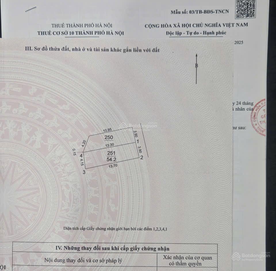 Bán đất phúc thọ đông anh vị trí thôn phúc thọ, xã mai lâm, đông anh, hà nội diện tích 54,2m2