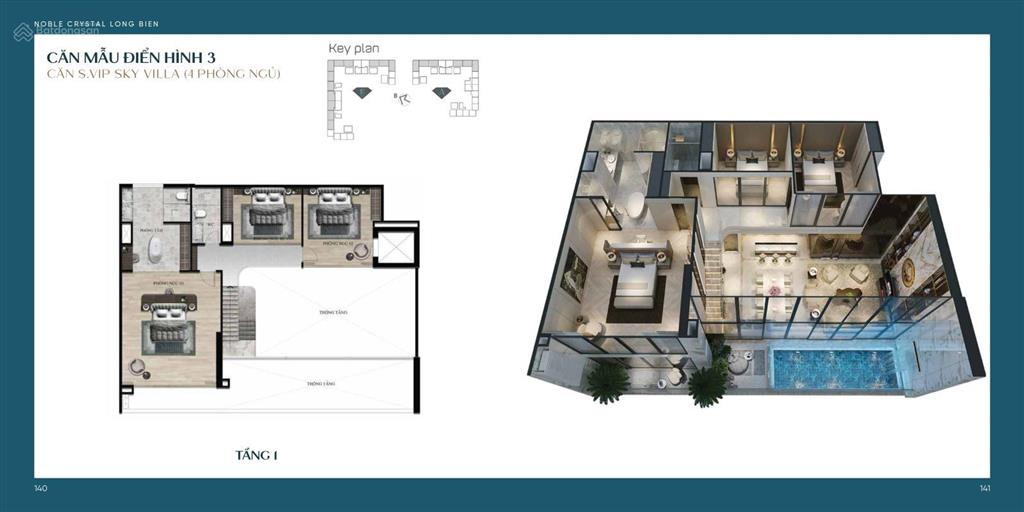 Bán căn 4pn 320m² sky villa có bể bơi riêng, thông 2 tầng full nội thất cạnh vinhomes riverside