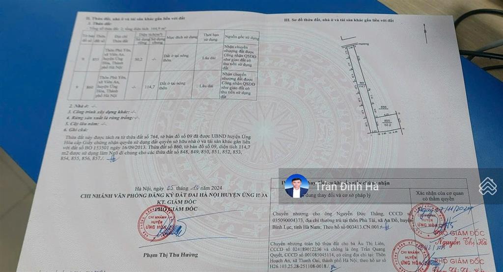 Đất phù yên, ứng thiên, 50m2, nở hậu 1,28 tỷ ứng hòa, hà nội