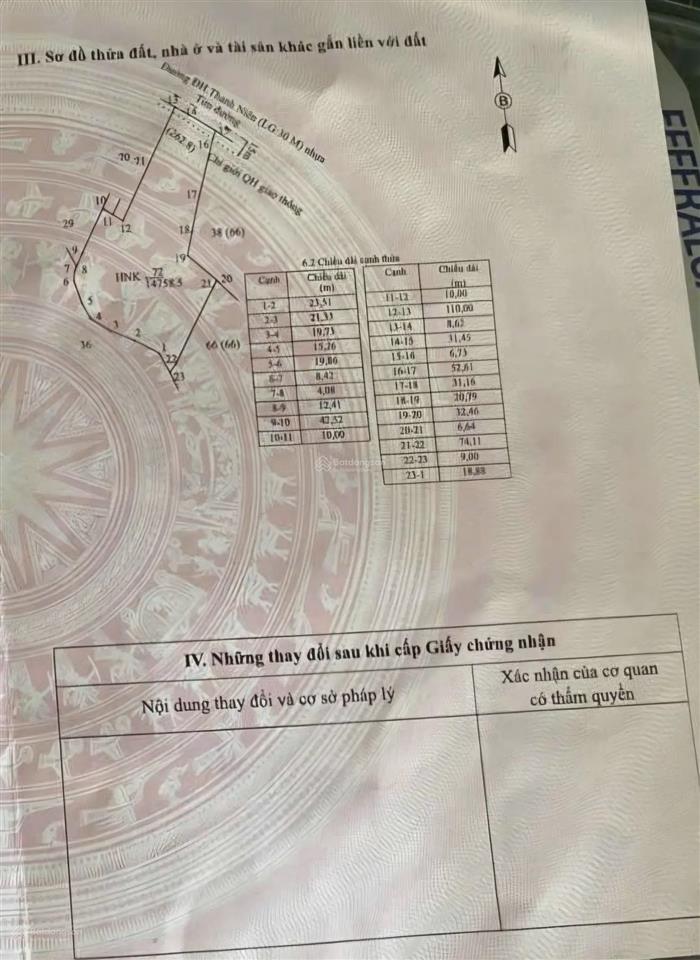 Bán đất mặt tiền dh thanh niên, tân hòa, 13,2 tỷ, 14758 m2, view đẹp, chính chủ