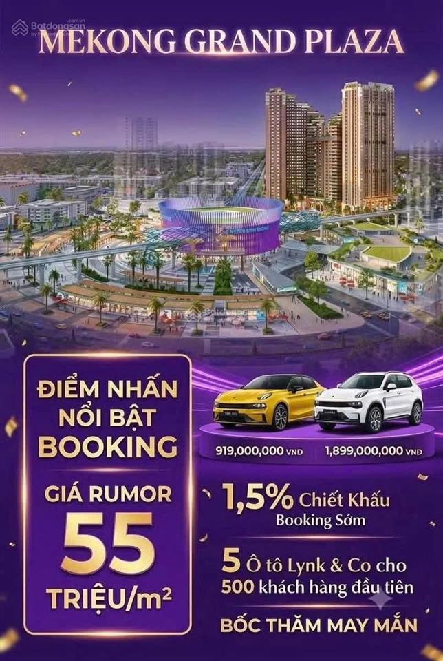 3,7 tỷ 2pn2wc tt 30% nhận nhà htls 2 năm nam mekong grand plaza đối diện tttm ga metro