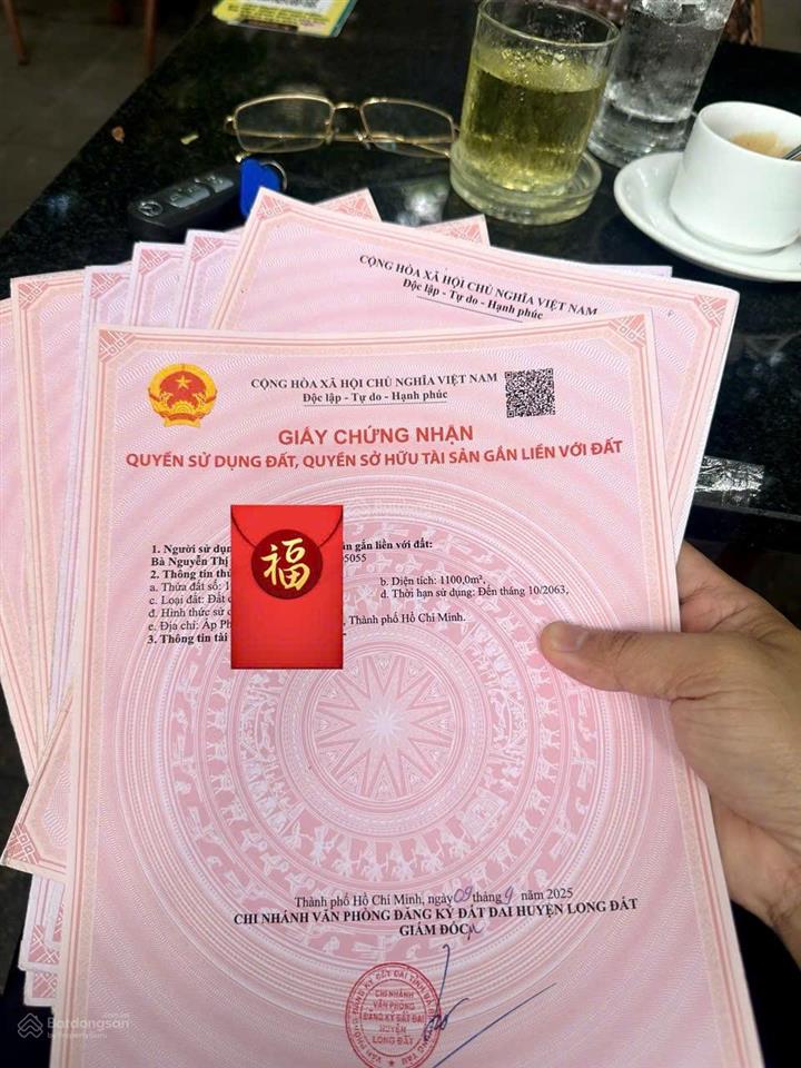Bán 1.9 mẫu đất tại xã phước long thọ
