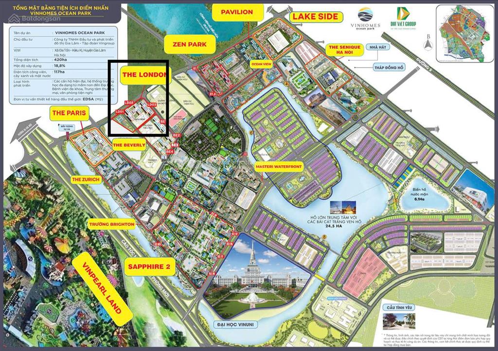Chính chủ bán căn 1pn tòa ld1 43m2 nhận nhà 9/2026 giá chỉ 2.6 tỷ tại ocean park 1