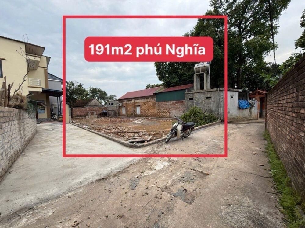 BÁN THỬA ĐẤT FULL THỔ CƯ 191m² TẠI ĐÔNG PHƯƠNG YÊN GẦN QL6A ĐANG MỞ RỘNG