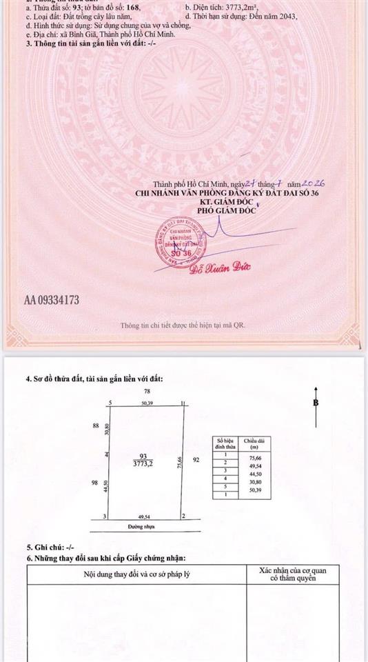 Đang nợ ngân hàng cần bán gấp mảnh đất vườn cây ăn trái diện tích 3.773 mét vuông giá chỉ có 5,3 tỷ