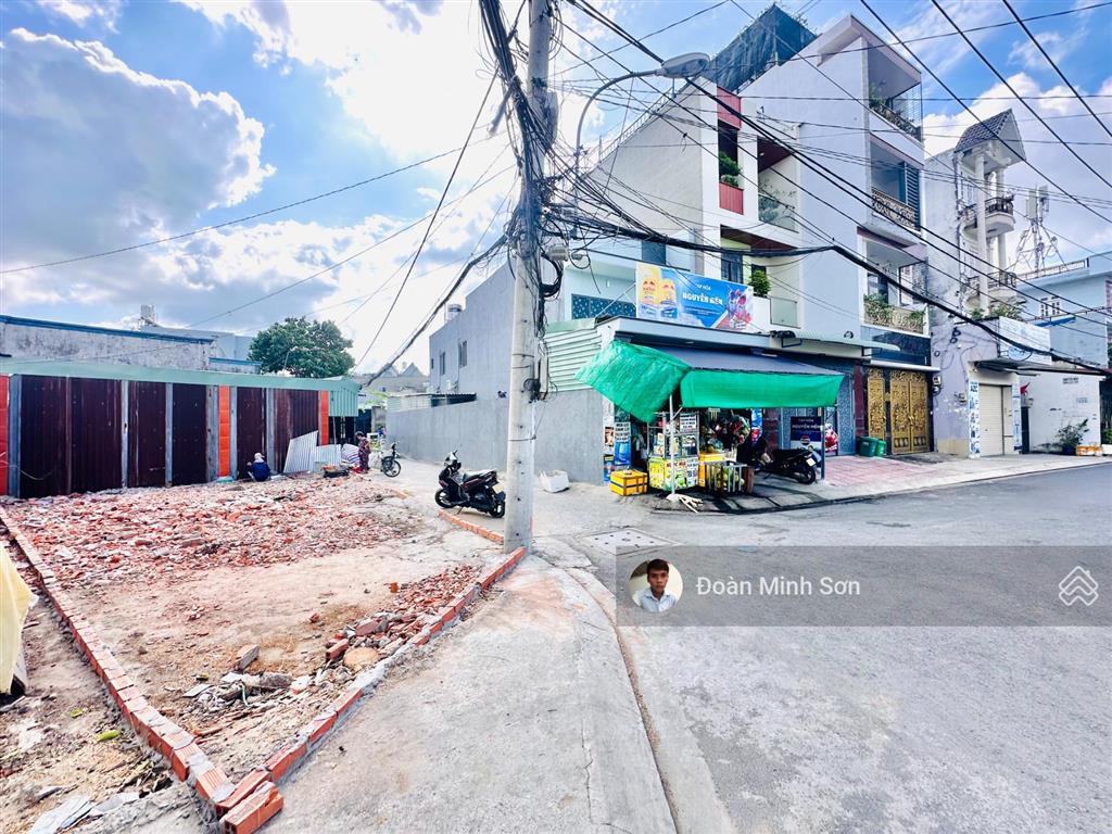 Bán lô đất 4m nở hậu 8m x 14.8m góc 2 mặt tiền đường tân chánh hiệp 07 quận 12