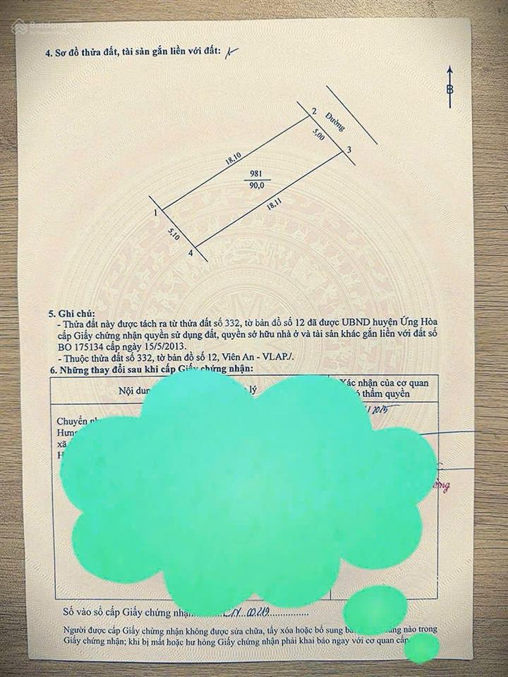 Chủ cần tiền bán gấp mảnh đất tại ứng hòa, hà nội, ô tô vào đất, rất gần tỉnh lộ, giá chỉ hơn 2 tỷ