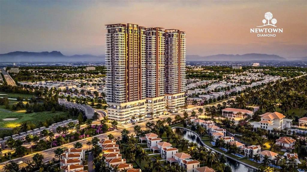 Bán căn 2pn view biển newtown diamond, dt 82,52m2, giá 5,6 tỷ hỗ trợ lãi 24 tháng
