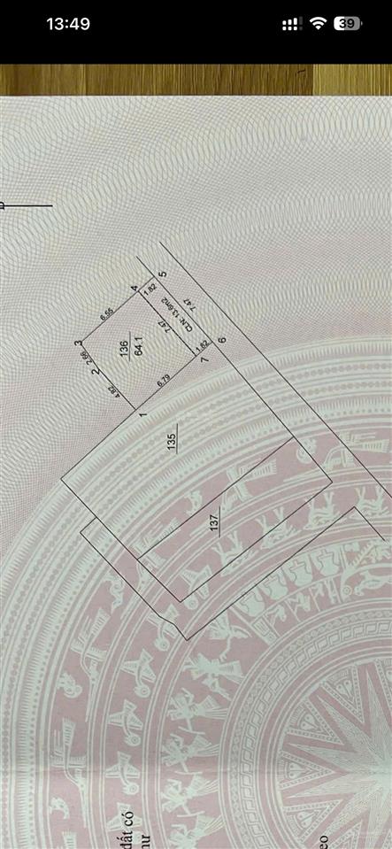 Bán nhânn 64m tại thôn lời đường trải nhựa, ô tô 5 chỗ vào đất. mặt tiền rộng. giá 6,xty