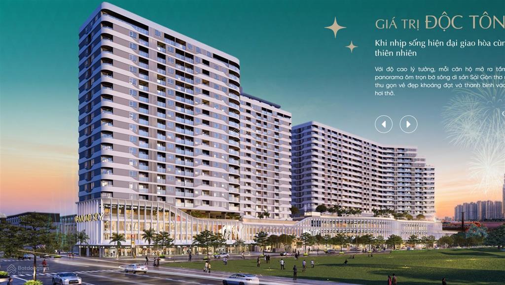 Bán căn 2pn1wc 69m2 tại diamond sky, căn hộ vạn phúc city. giá siêu mềm chỉ 6.8 tỷ. trực tiếp cđt