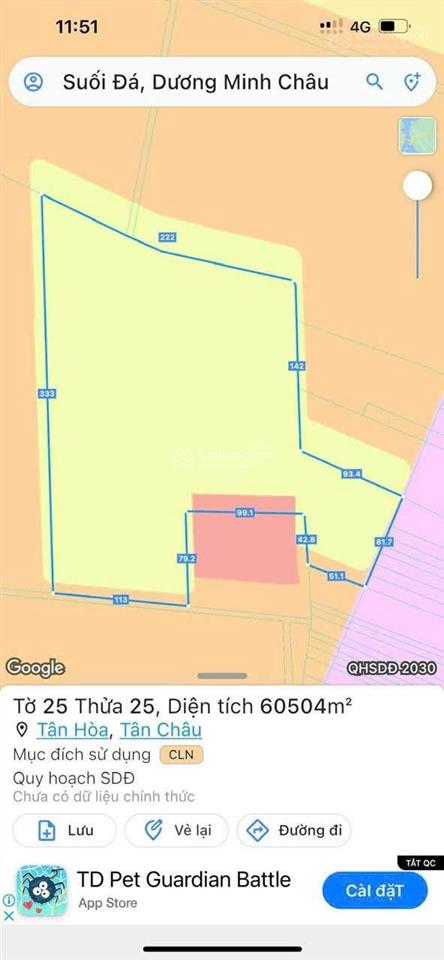 Bán kho, nhà xưởng tại tân hòa, tân châu, tây ninh, giá ưu đãi 90 tỷ, 68850 m2