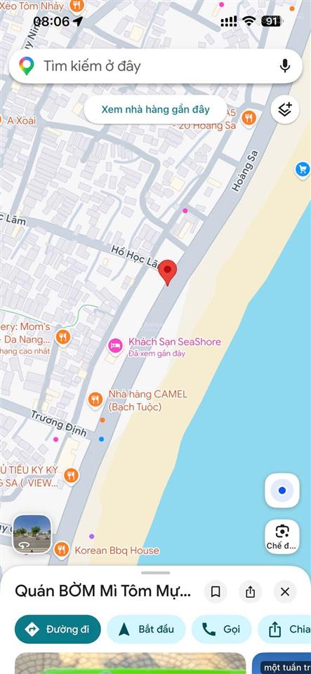 Bán cặp đất đường hoàng sa, sơn trà, đà nẵng dtich 205m2 mặt tiền 10m, xây cao tầng