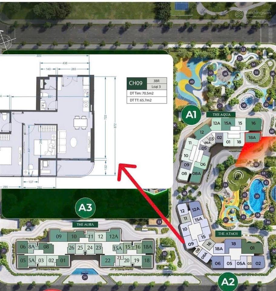 Chuyển nhượng căn 2n lumiere 65m2 giá siêu giá hời kdt vinhomes smart city