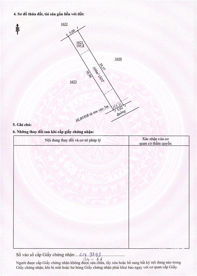 Chính chủ cần bán lô đất ngay khu phố 3, phường đồng xoài giá 375tr