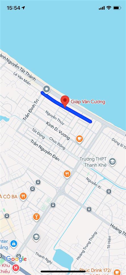 Bán đất mặt tiền đường giáp văn cương, sát biển hòa minh, liên chiểu, giá chỉ 4 tỷ 950 tl