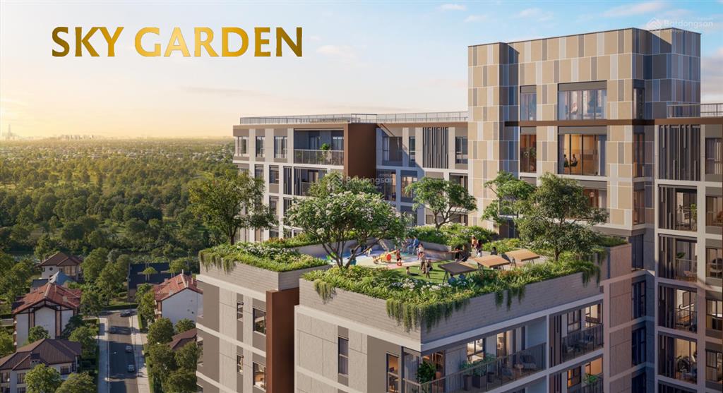 Cắt lỗ thấp hơn giá gốc căn 1pn+1 elysian 52m2. tầng sky garden đẹp dự án, dt 52m2