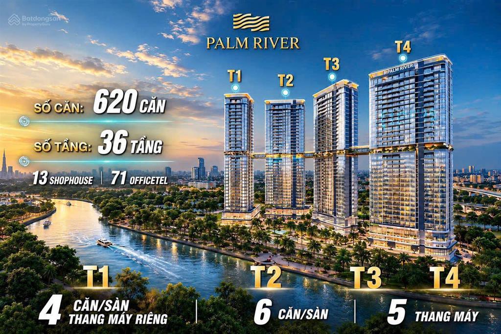 Em đức nhận đặt chỗ tư vấn báo giá căn hộ palm river,nam rạch chiếc ck 16,5% giá chỉ từ 10 tỷ/căn