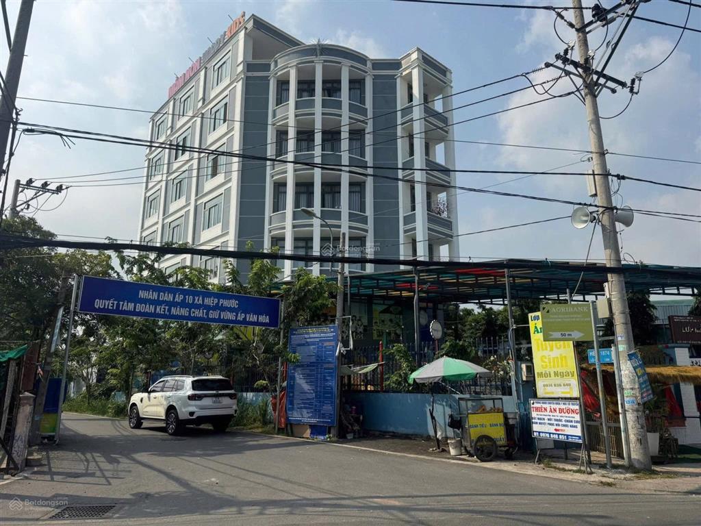 Siêu phẩm góc 2mt lê văn lương, nhà bè 12x50m, 6 tầng + st, hđt 70tr/tháng giá 50 tỷ
