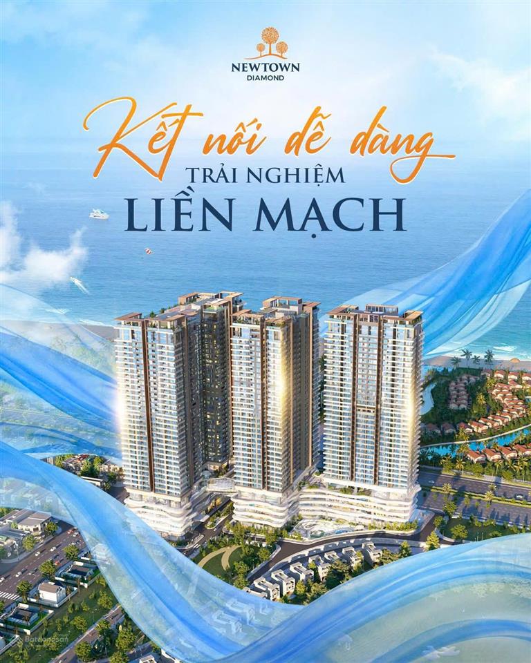 Suất ngoại giao căn 3pn hàng trực tiếp cđt dự án newtown diamond view biển mỹ khê view sân golf