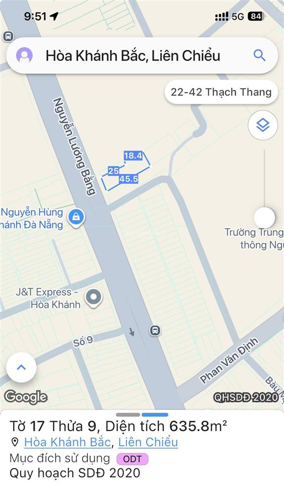 Продаётся участок, 636 м², Liên Chiểu