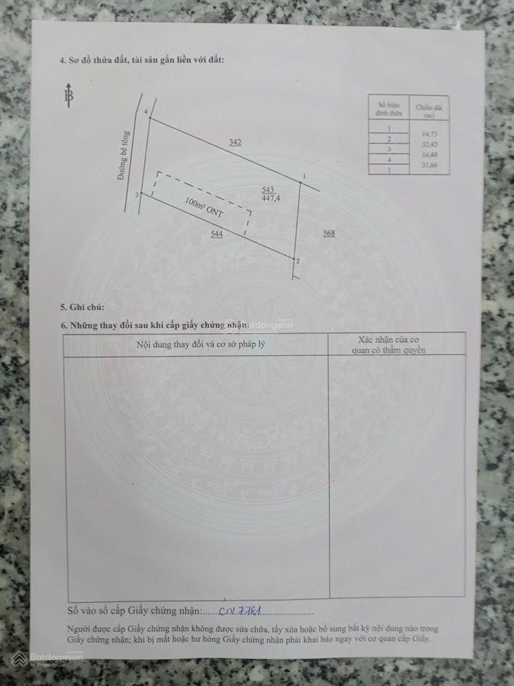 Bán đất chính chủ trần quốc đạt ngang hơn 14 tổng 447m2 có 100m thổ cư gần trường cấp 3 tân tiến