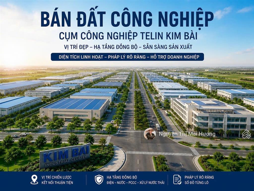Cụm công nghiệp kim bài, bán gấp kho, nhà xưởng 2700m2, giá ưu đãi 8 triệu / m2