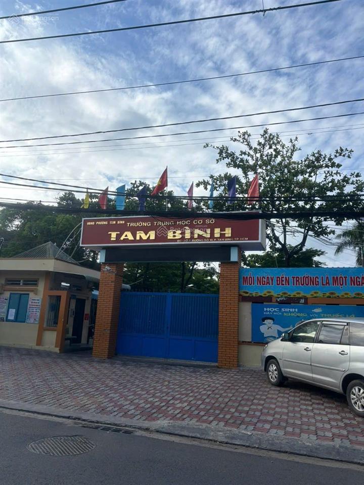 Bán đất đường số 10 ngay trường thcs tam bình sát vành đai 2 đang làm dt 9 x 14,3m 0932 683 ***