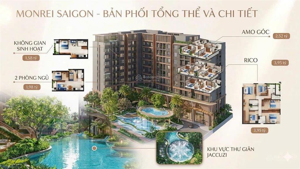 Căn hộ monrei saigon tt15% ký hđmb 52m2 chỉ 1.98 tỷ htls 0% nhận nhà ck cực kỳ cao
