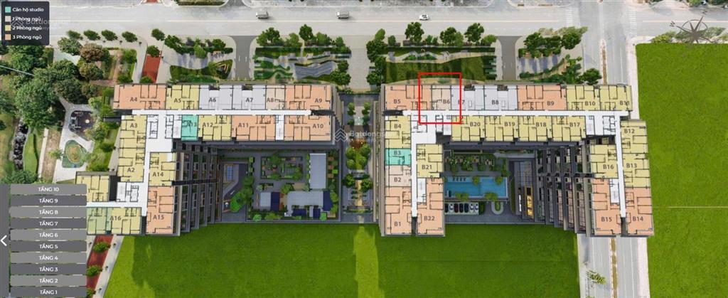 Bán căn 1pn dự án the ten tầng 8 view đẹp giá gốc từ cđt becamex tokyu 0919 433 ***
