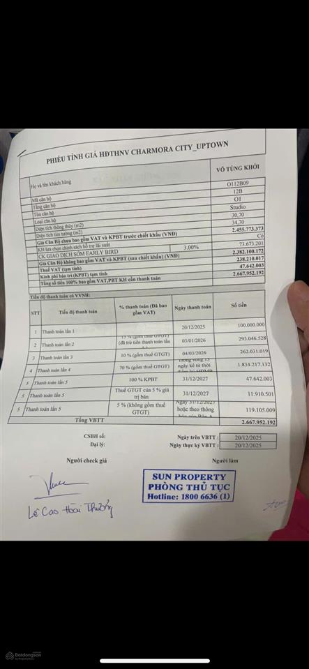 Căn hộ cc charmora city, bán 2,68 tỷ, 35m2 studio giá ưu đãi tại vĩnh thái, nha trang