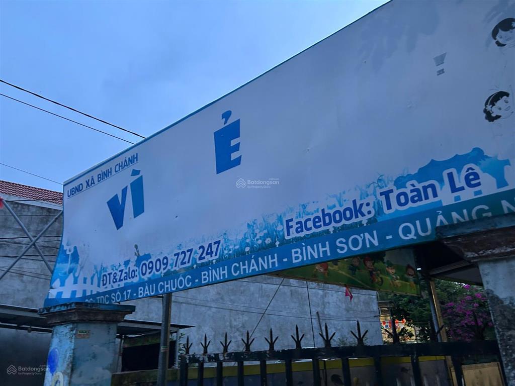 Bán đất đường bầu chuốc, bình sơn, 950 triệu, 120 m2, pháp lý đầy đủ, giá tốt hàng hiếm