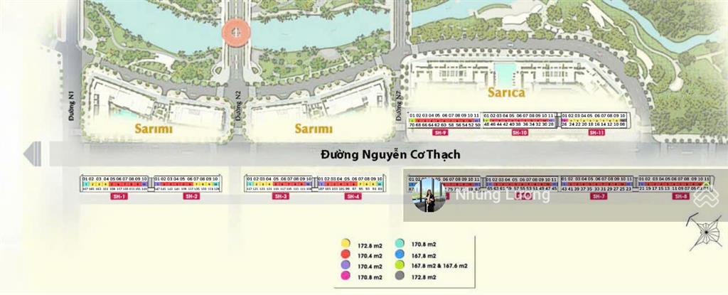 Bán nhà mt đường nguyễn cơ thạch kđt thủ thiêm, 7.1m x 24m, hầm + 5 tầng 160 tỷ, sổ riêng