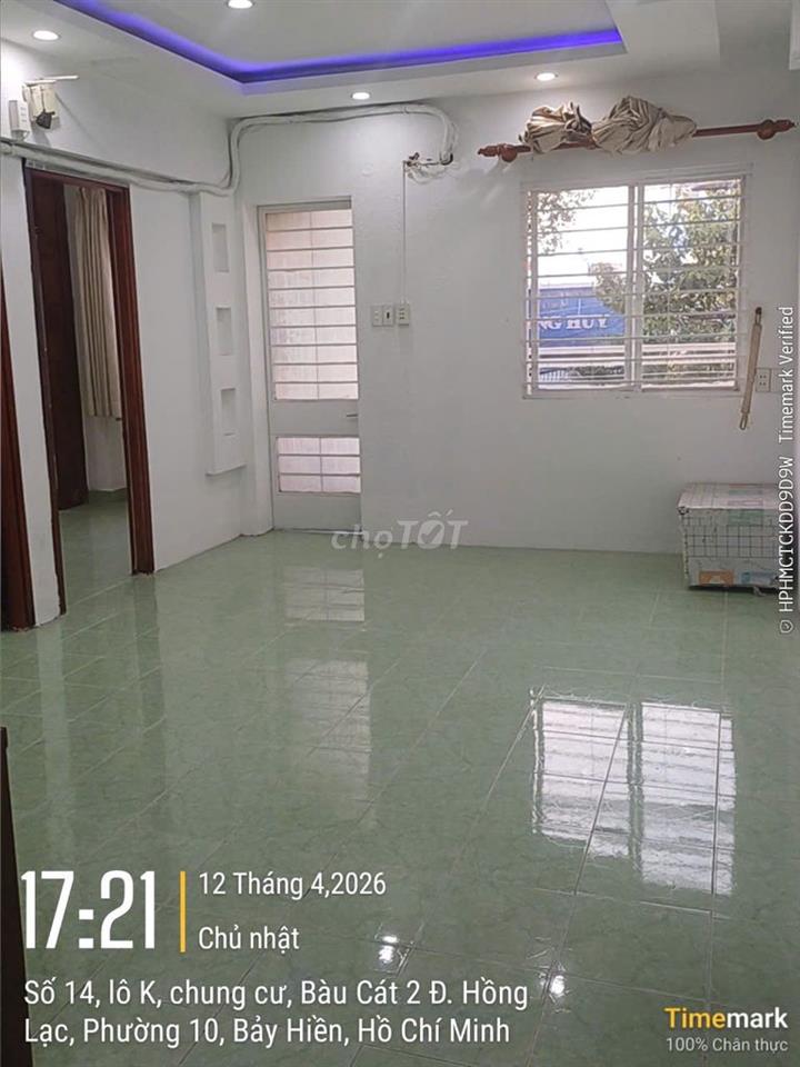 Thang Bộ Lầu 1-Bàu cát 2 - 2pn có sổ hồng.