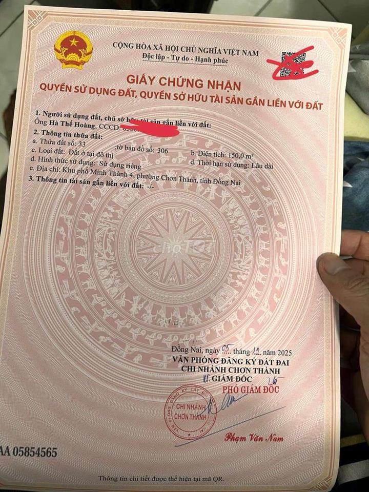 đất mặt tiền khu dân cư becamex chơn thành bình phước