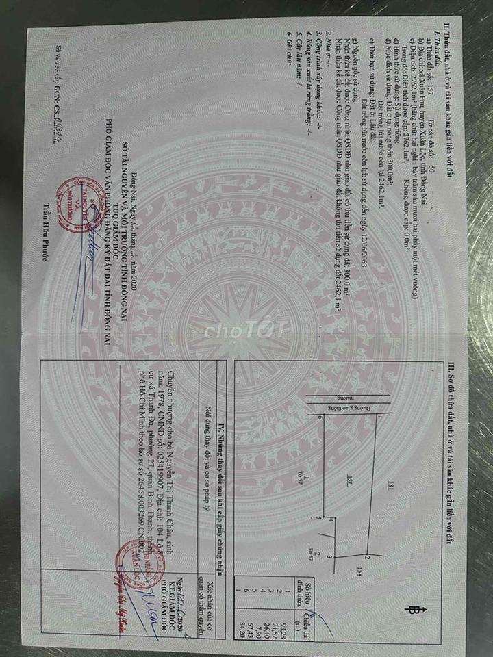 bán đất thổ cư chính chủ