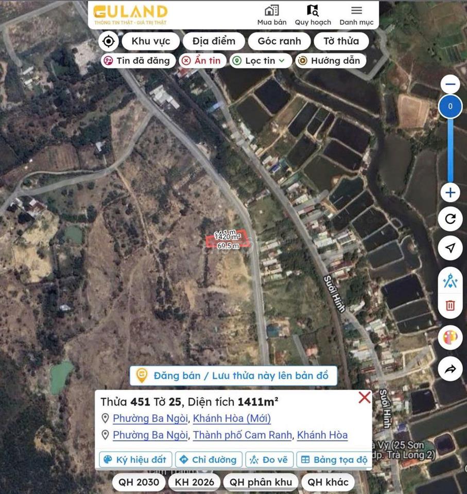 ĐẤT GÓC HIẾM TRONG LÕI KDC TRÀ LONG 2 TP. Cam Ranh, Khánh Hòa